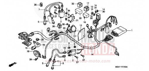 WIRE HARNESS VT750C21 de 2001